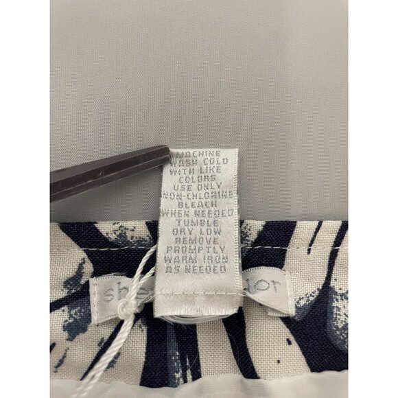 Sherry Taylor Women's Plus Size Skirt 3X Navy & White Abstract Print Rayon - Picture 7 of 11